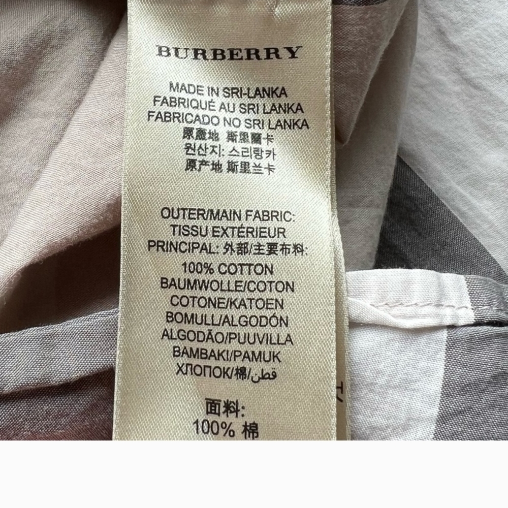Burberry Brit Stone Gray Nova Check Women's Shirt - Picture 11 of 16